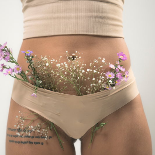 panty with flowers