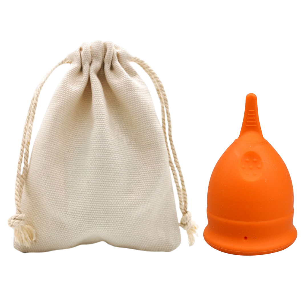 menstrual cup teen size with bag