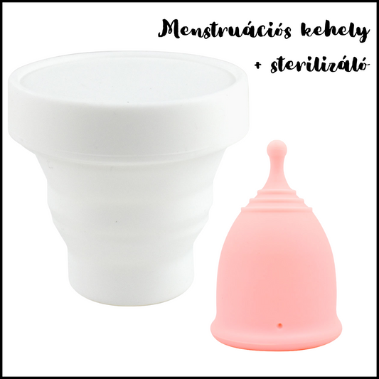 menstrual cup and sterilizer combo