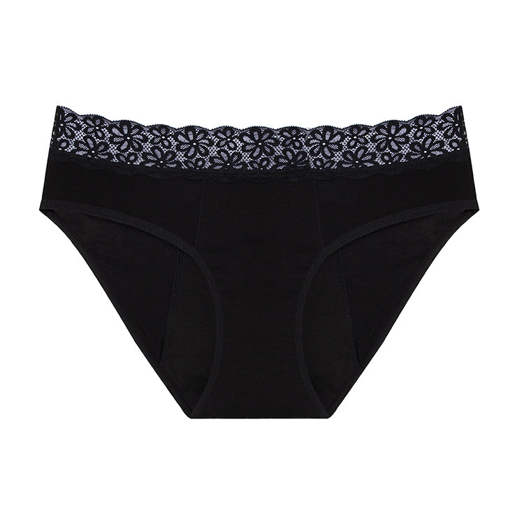 period panty with lace black