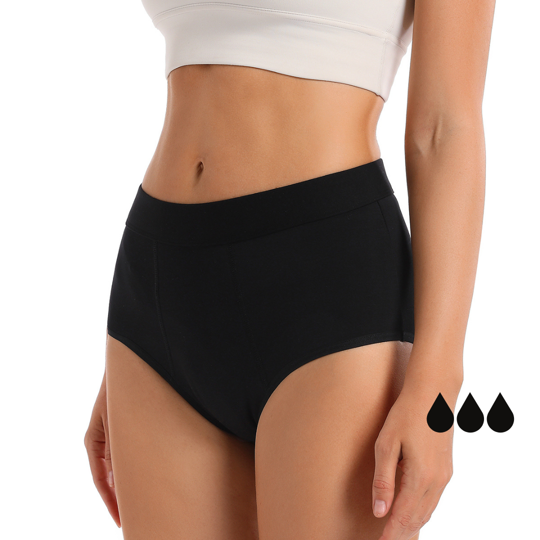 period underwear black